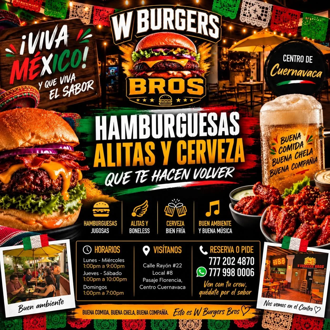 Hamburguesa W Burgers Bros